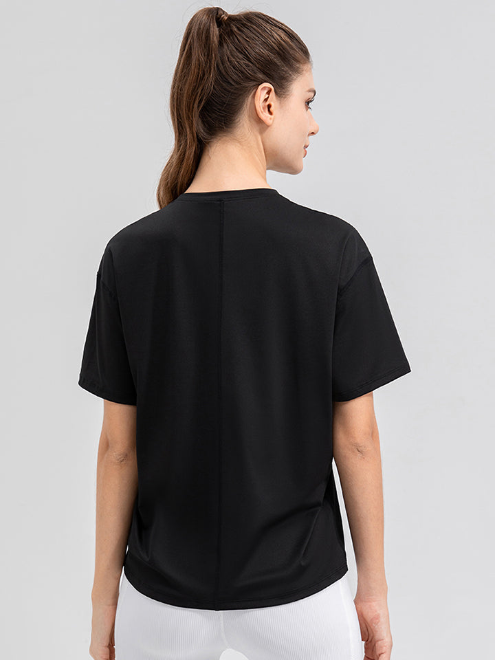 TrainTech Round Neck Short Sleeve Tee - FleekGoddess