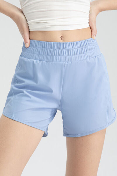 TrainTech Elastic Waist Active Shorts - FleekGoddess