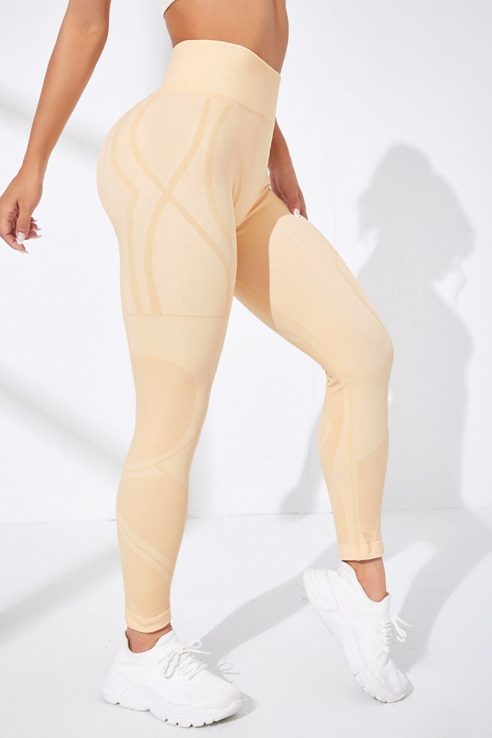 TrainTech Wide Waistband Leggings - FleekGoddess