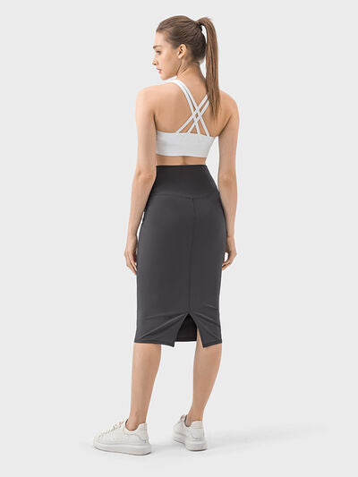 Slit Wrap Active Skirt - FleekGoddess