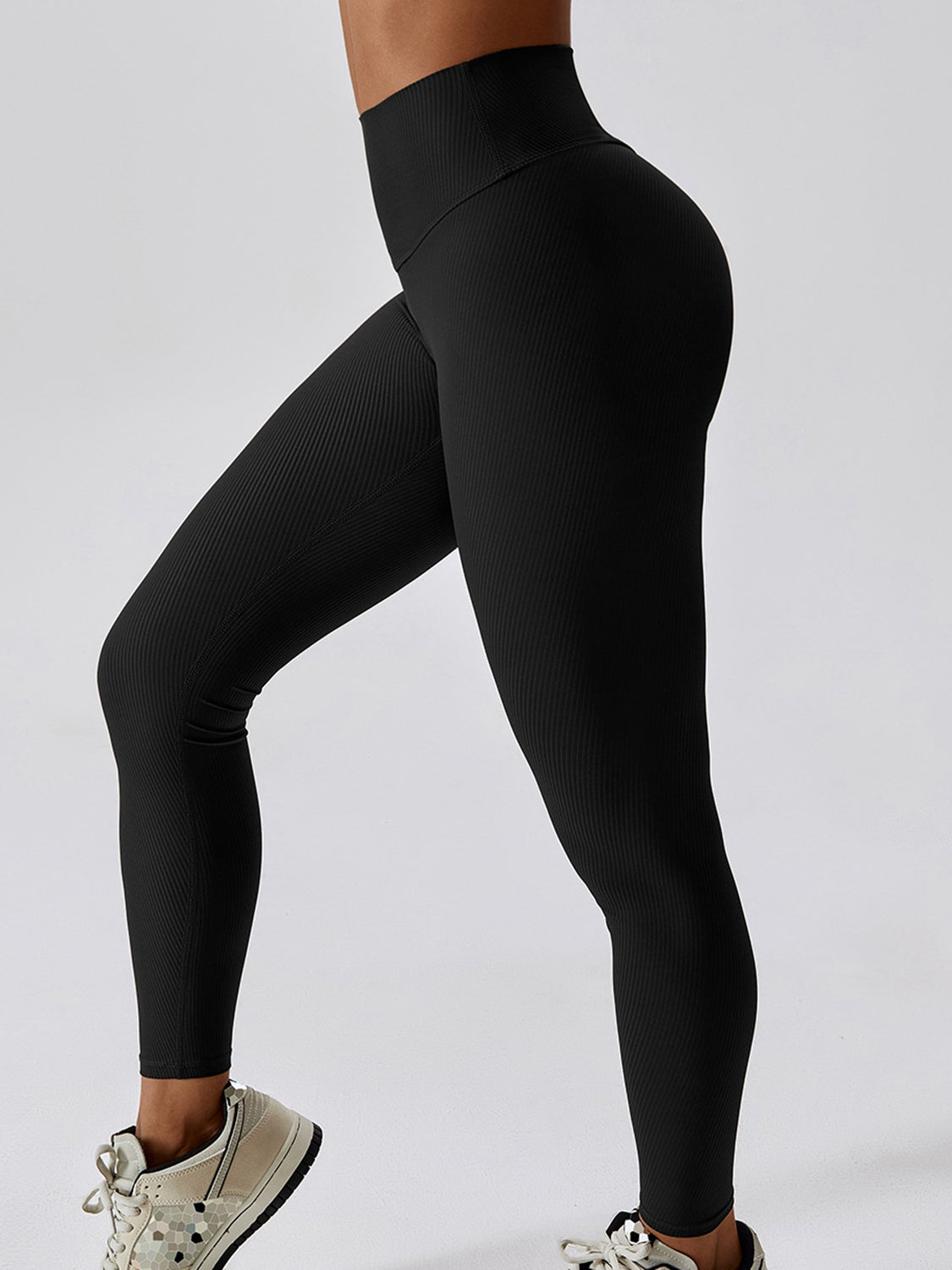 TrainTech Wide Waistband Slim Fit Leggings - FleekGoddess