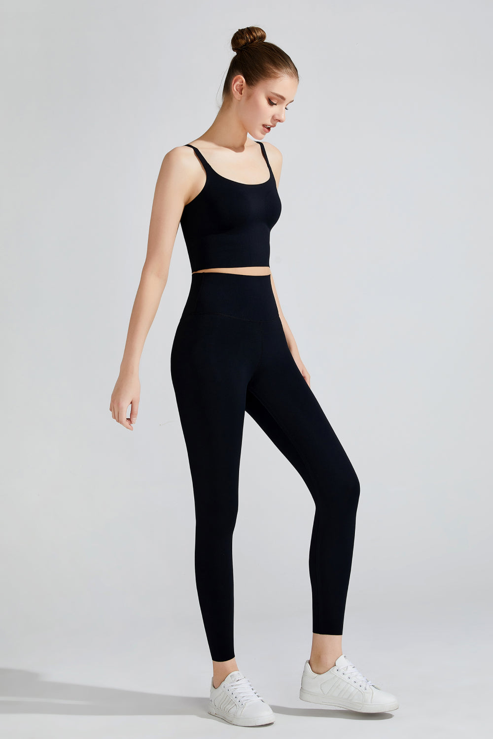 TrainTech Wide Waistband Sports Leggings - FleekGoddess