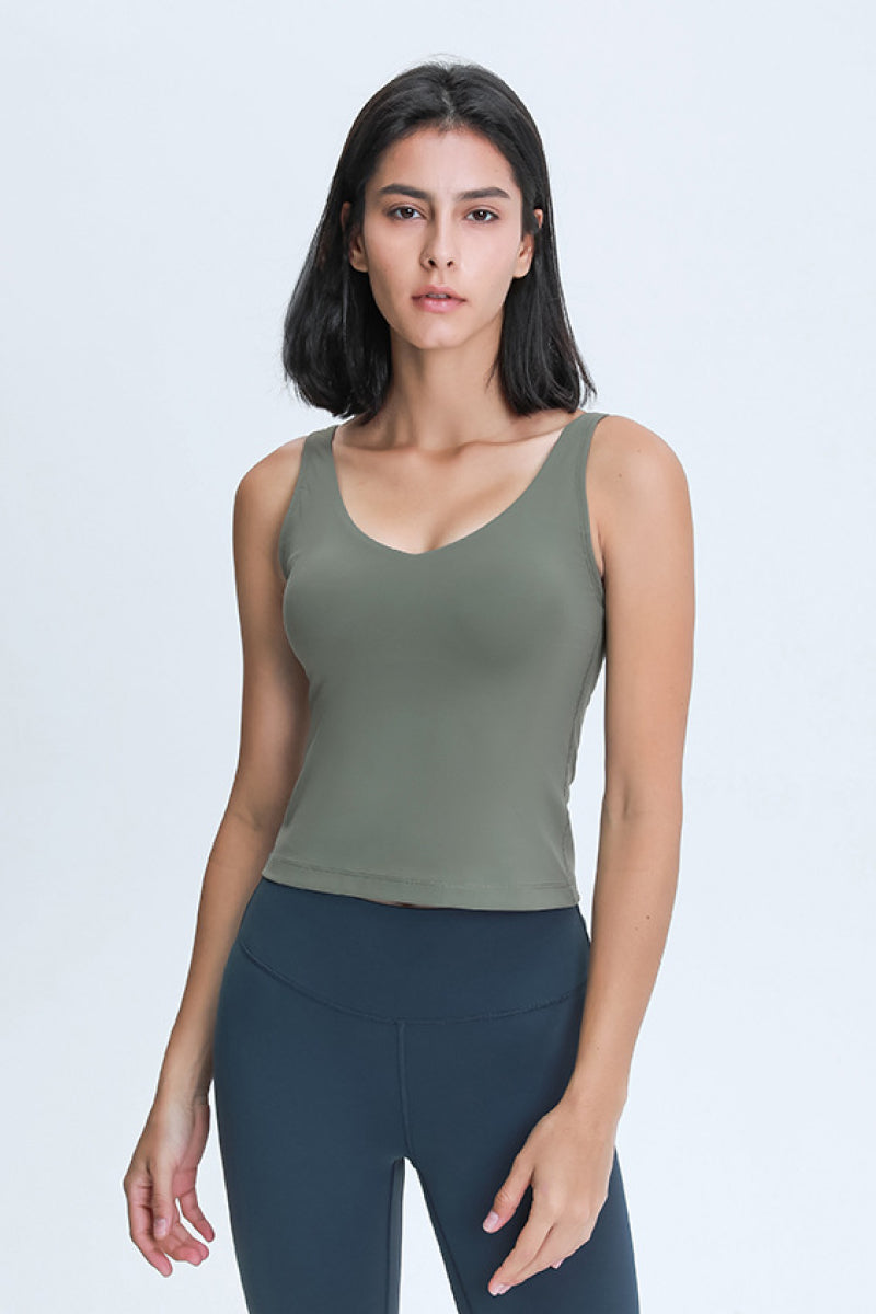 TrainTech V Neck Active Tank - FleekGoddess
