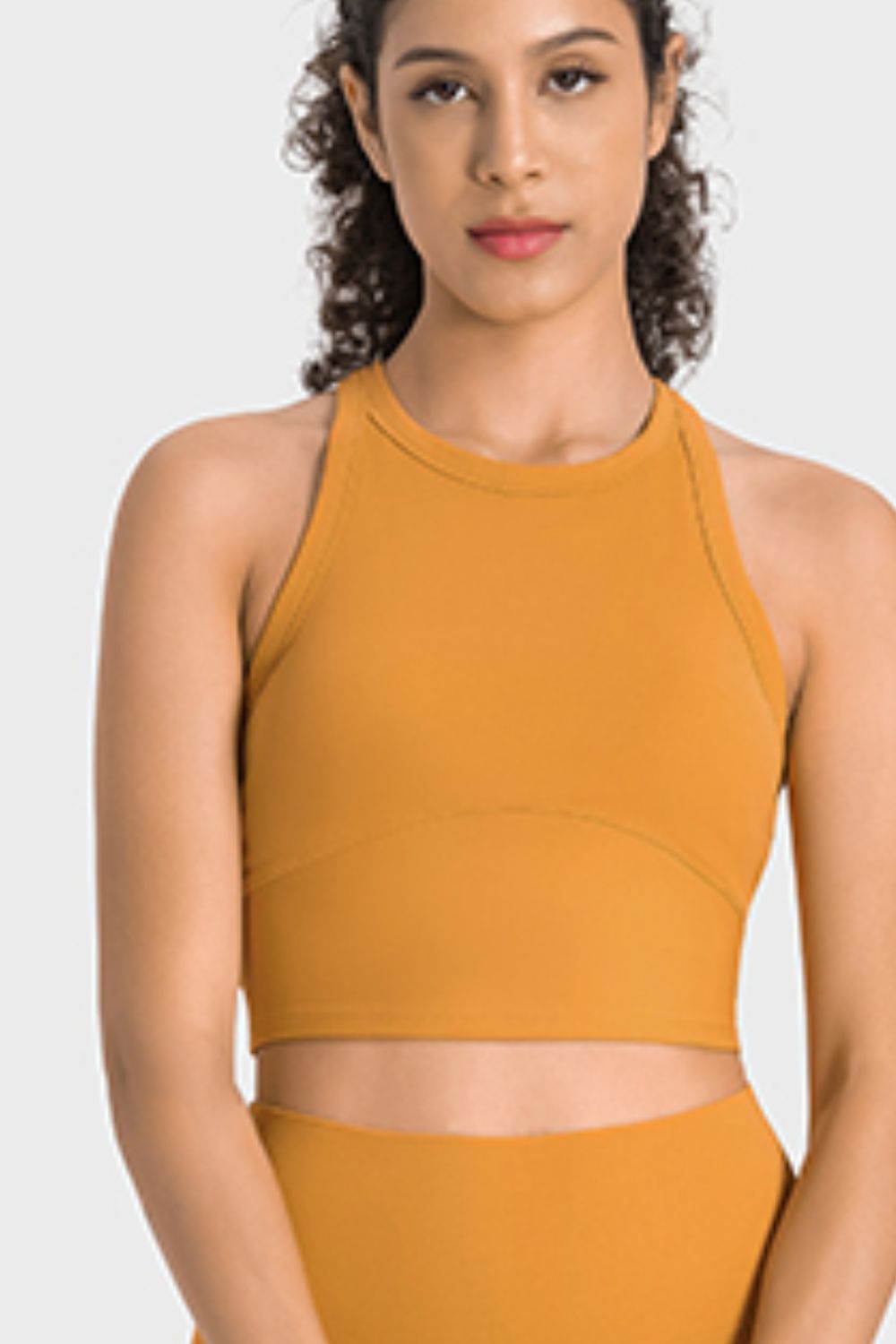 YogaFlex Racerback Cropped Sports Tank - FleekGoddess