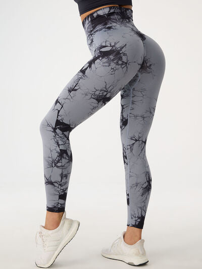 TrainTech Printed High Waist Active Pants - FleekGoddess