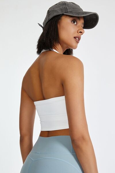 TrainTech Halter Neck Active Cami - FleekGoddess