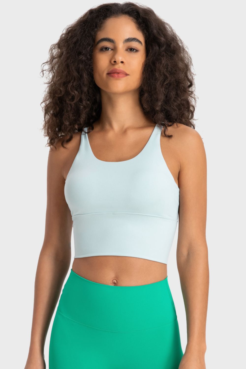 YogaFlex Crisscross Back Ladder Detail Sports Bra - FleekGoddess