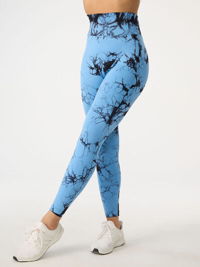 TrainTech Printed High Waist Active Pants - FleekGoddess