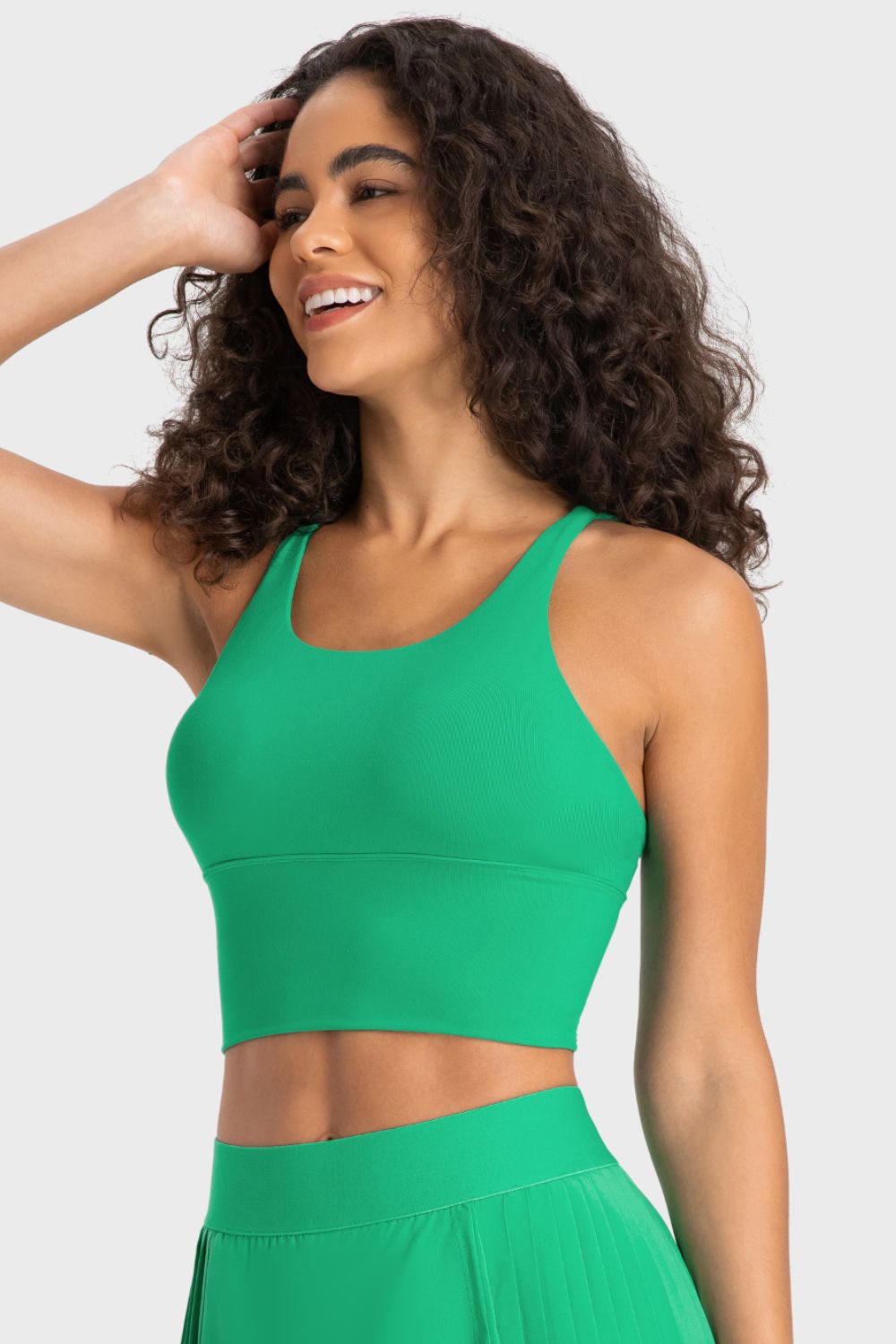 YogaFlex Crisscross Back Ladder Detail Sports Bra - FleekGoddess