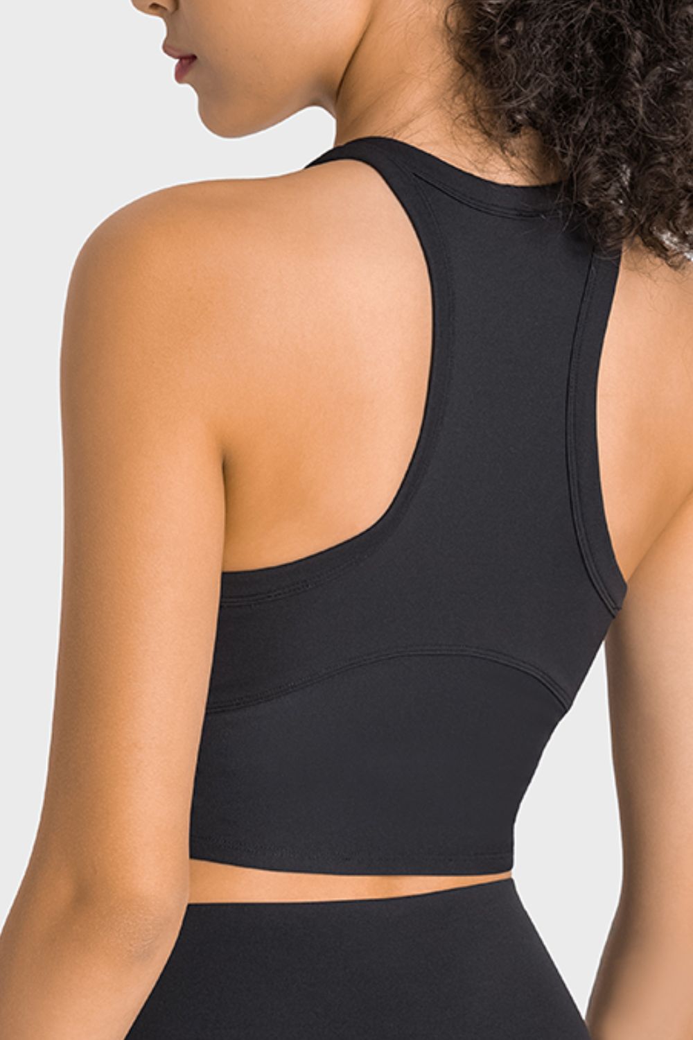 YogaFlex Racerback Cropped Sports Tank - FleekGoddess