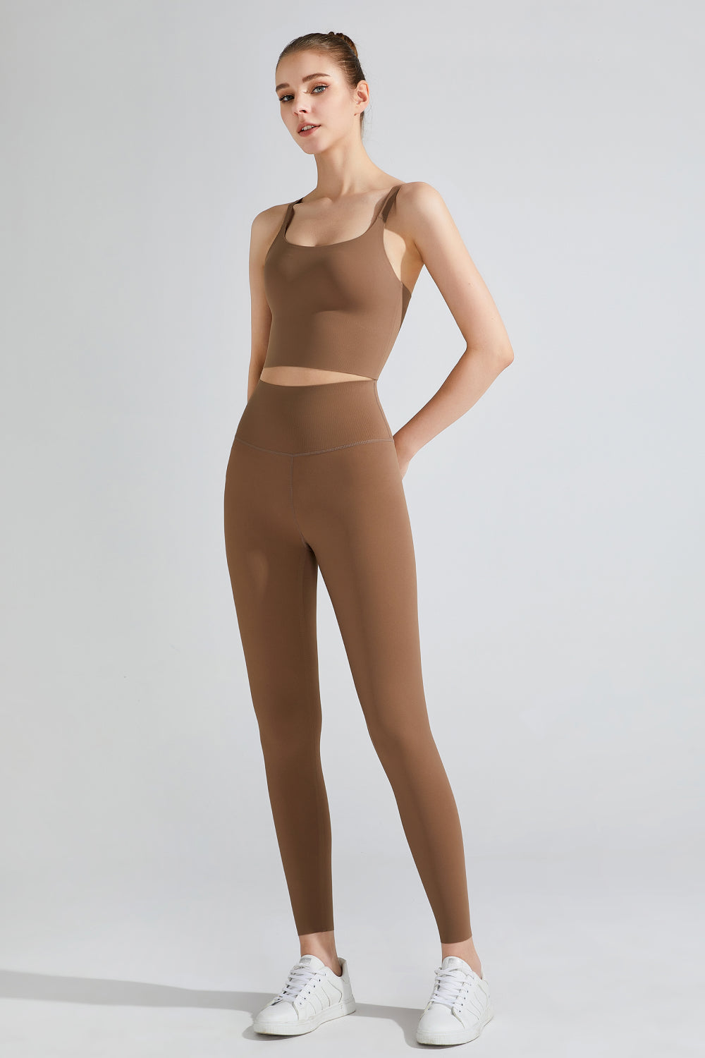 TrainTech Wide Waistband Sports Leggings - FleekGoddess