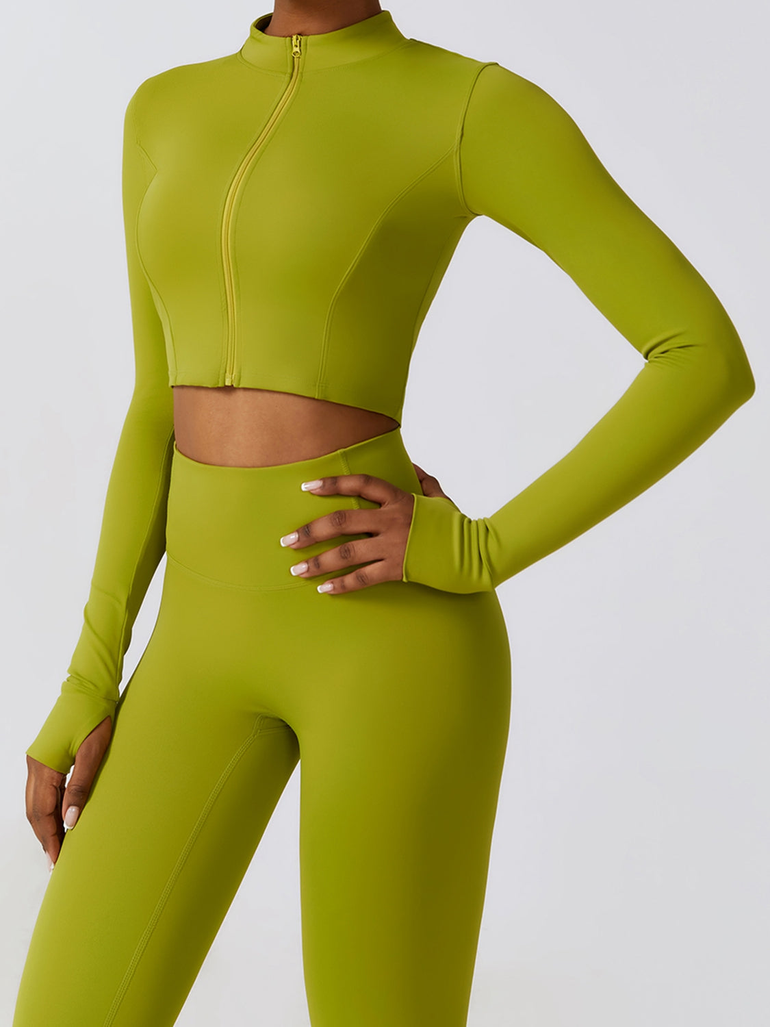 TrainTech Zip-Up Long Sleeve Sports Top - FleekGoddess