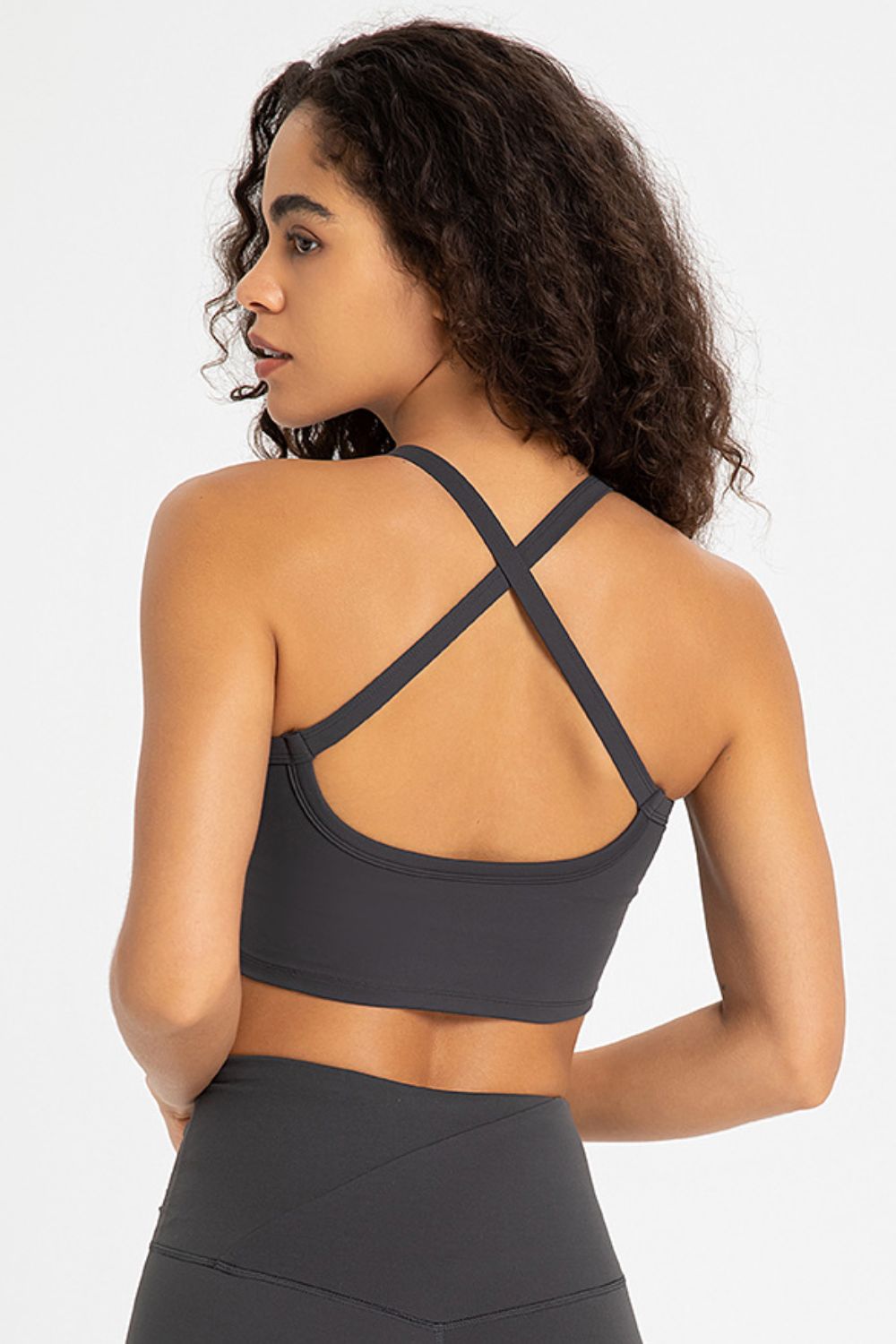 TrainTech Crisscross Back V-Neck Sports Bra - FleekGoddess