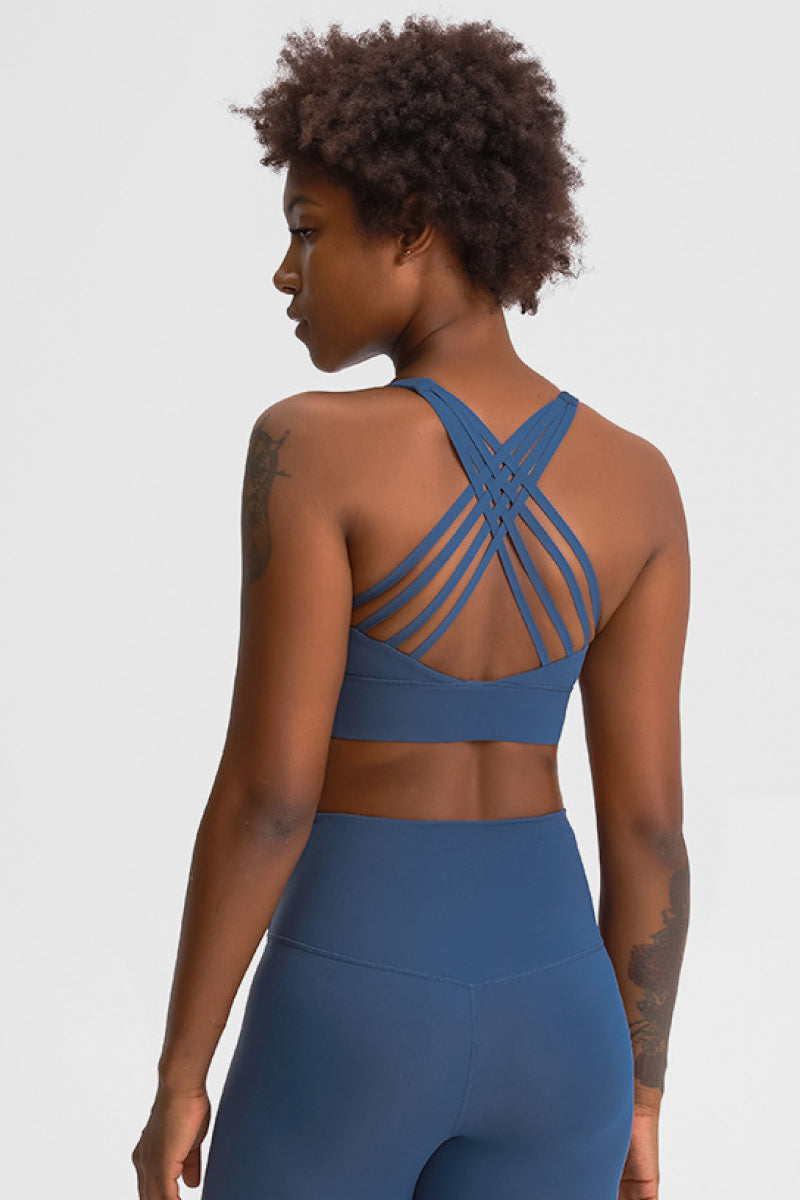 TrainTech Eight Strap Sports Bra - FleekGoddess