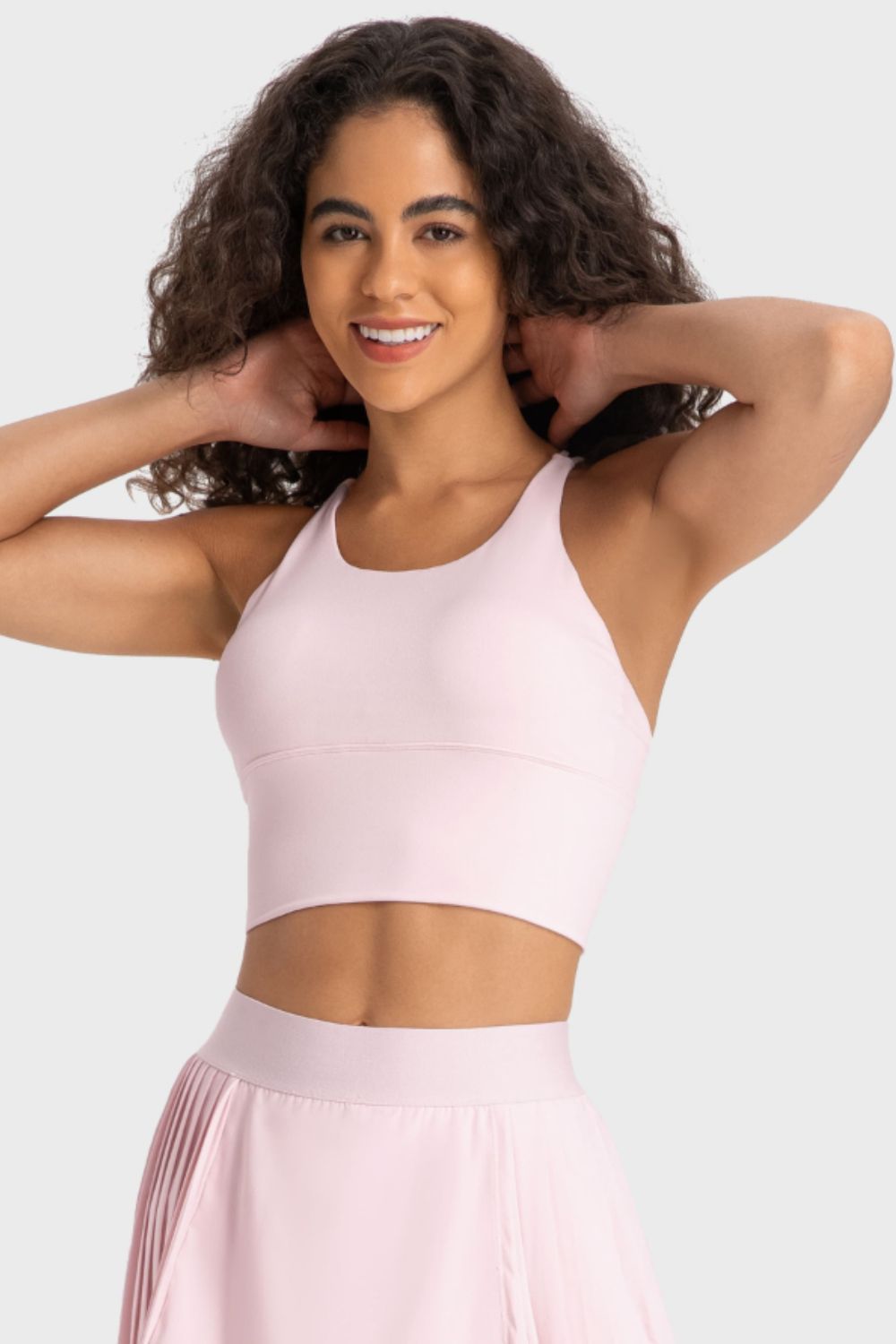 YogaFlex Crisscross Back Ladder Detail Sports Bra - FleekGoddess