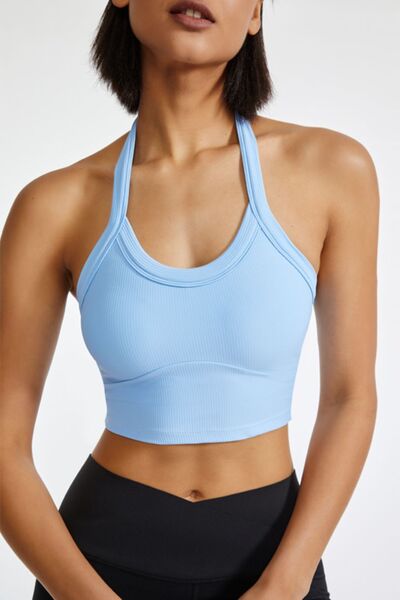 TrainTech Halter Neck Active Cami - FleekGoddess