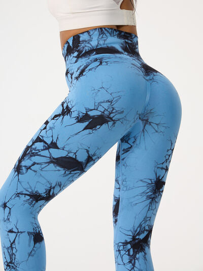 TrainTech Printed High Waist Active Pants - FleekGoddess
