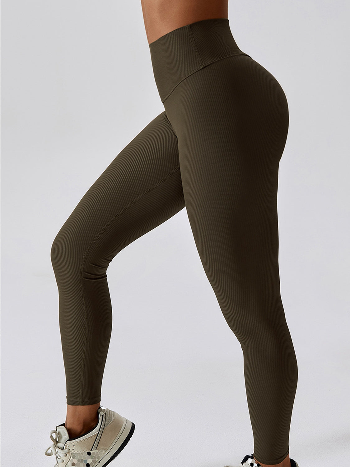 TrainTech Wide Waistband Slim Fit Leggings - FleekGoddess