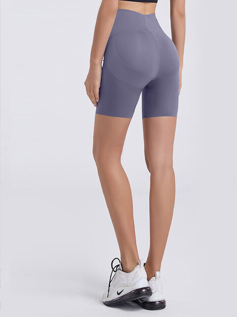 TrainTech Wide Waistband Sports Shorts - FleekGoddess