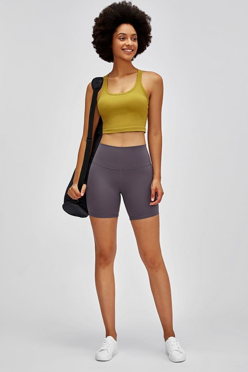 TrainTech High Waist Training Shorts - FleekGoddess