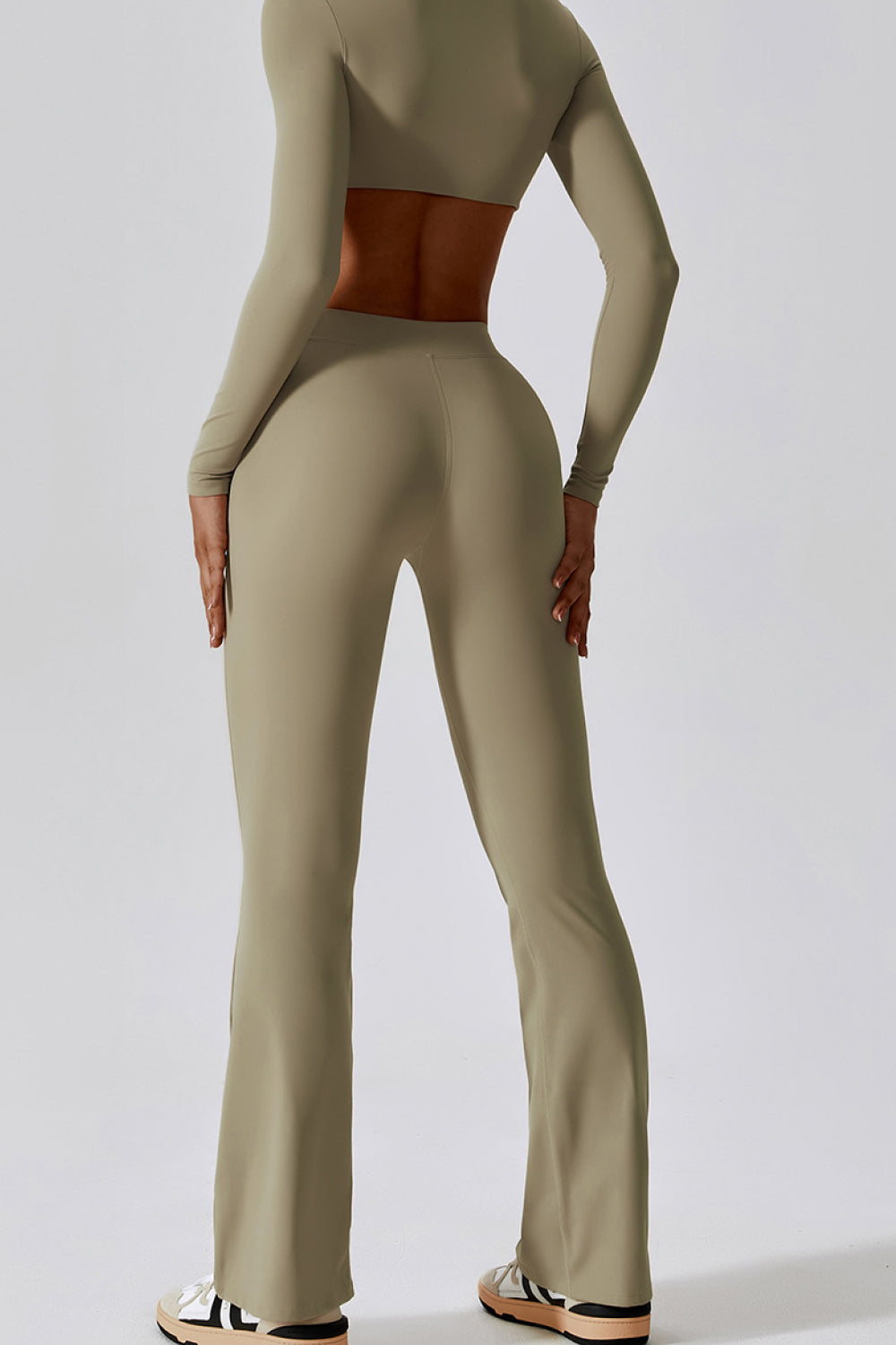 TrainTech Slim Fit High Waist Long Leggings - FleekGoddess