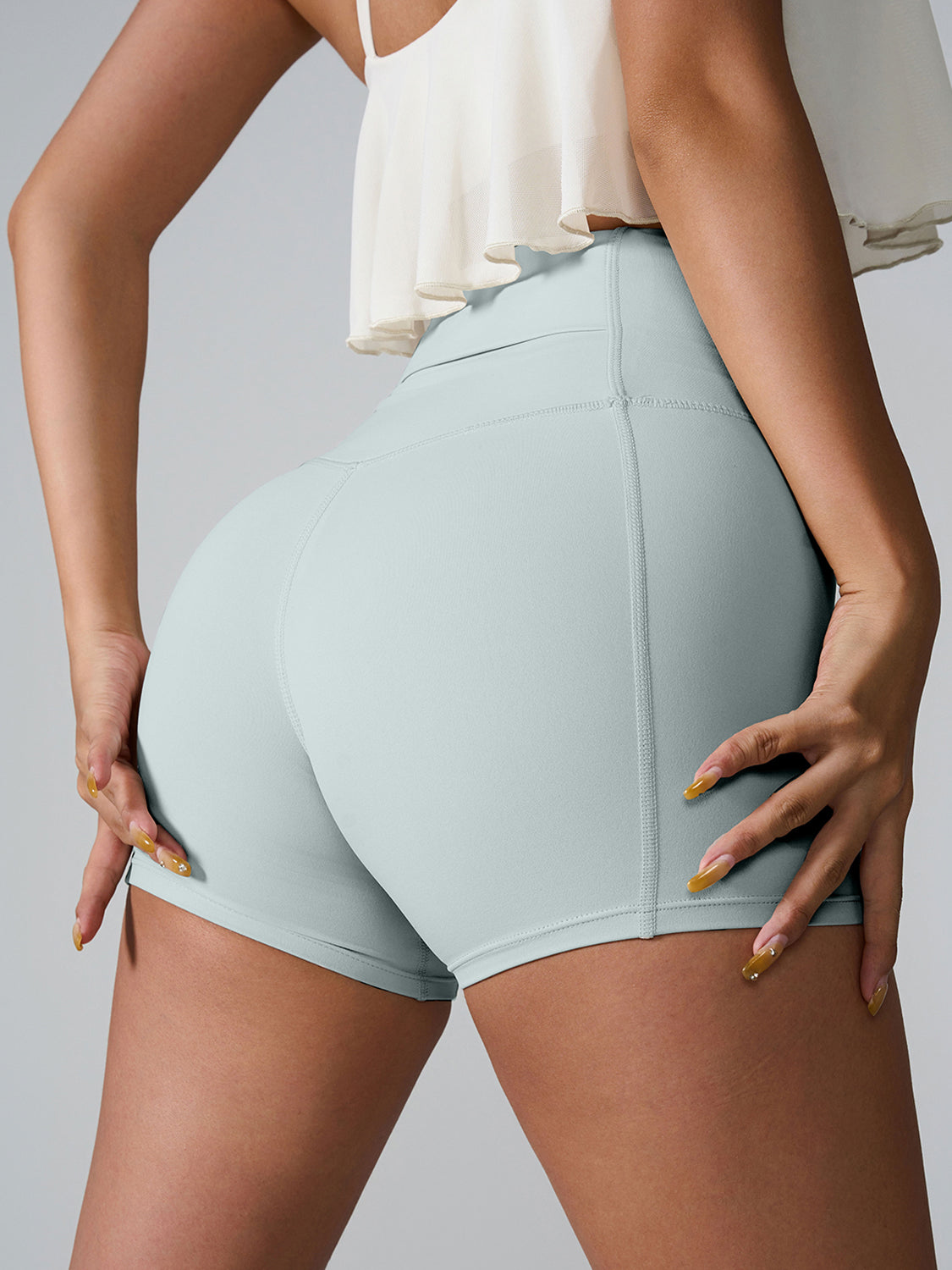 TrainTech High Waist Active Shorts - FleekGoddess
