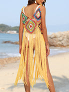 FleekGoddess Fringe Spaghetti Strap Cover-Up - FleekGoddess