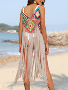 FleekGoddess Fringe Spaghetti Strap Cover-Up - FleekGoddess