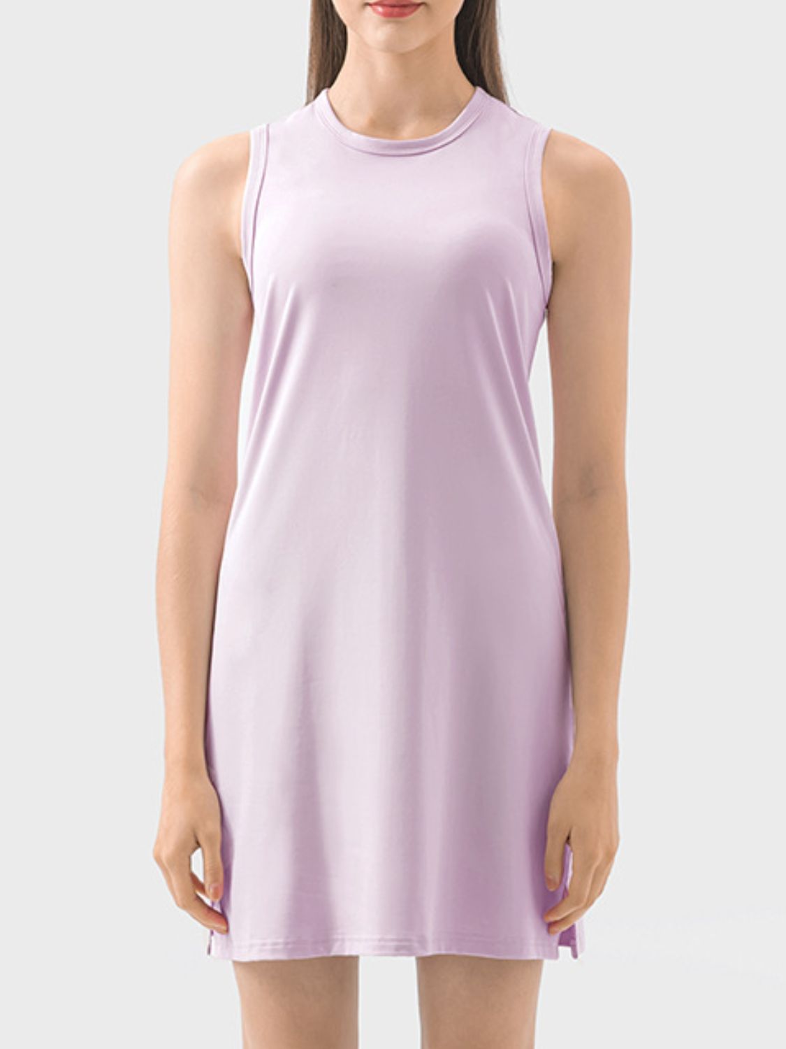TrainTech Round Neck Sleeveless Active Dress - FleekGoddess