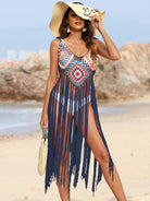 FleekGoddess Fringe Spaghetti Strap Cover-Up - FleekGoddess