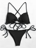 FleekGoddess Ruffled Tied Two-Piece Bikini Set - FleekGoddess