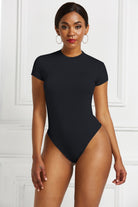 FleekGoddess Round Neck Short Sleeve Bodysuit - FleekGoddess