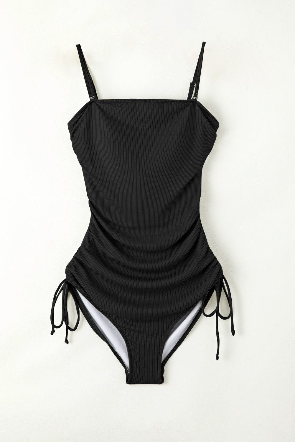 FleekGoddess Drawstring Spaghetti Strap One-Piece Swimwear - FleekGoddess