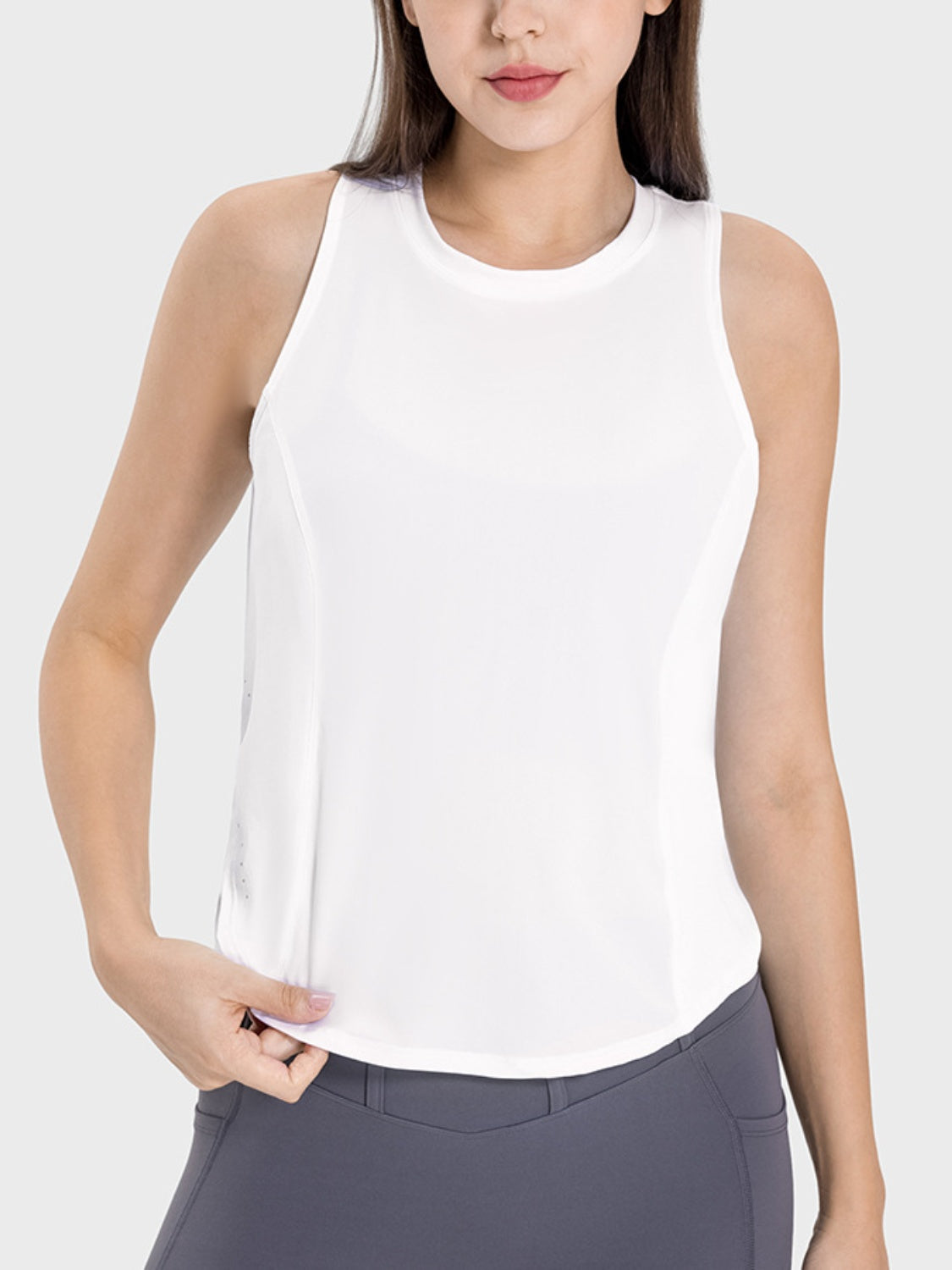 YogaFlex Round Neck Active Tank - FleekGoddess