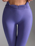 TrainTech Ruched High Waist Active Leggings - FleekGoddess