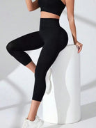 FleekGoddess High Waist Cropped Active Leggings - FleekGoddess