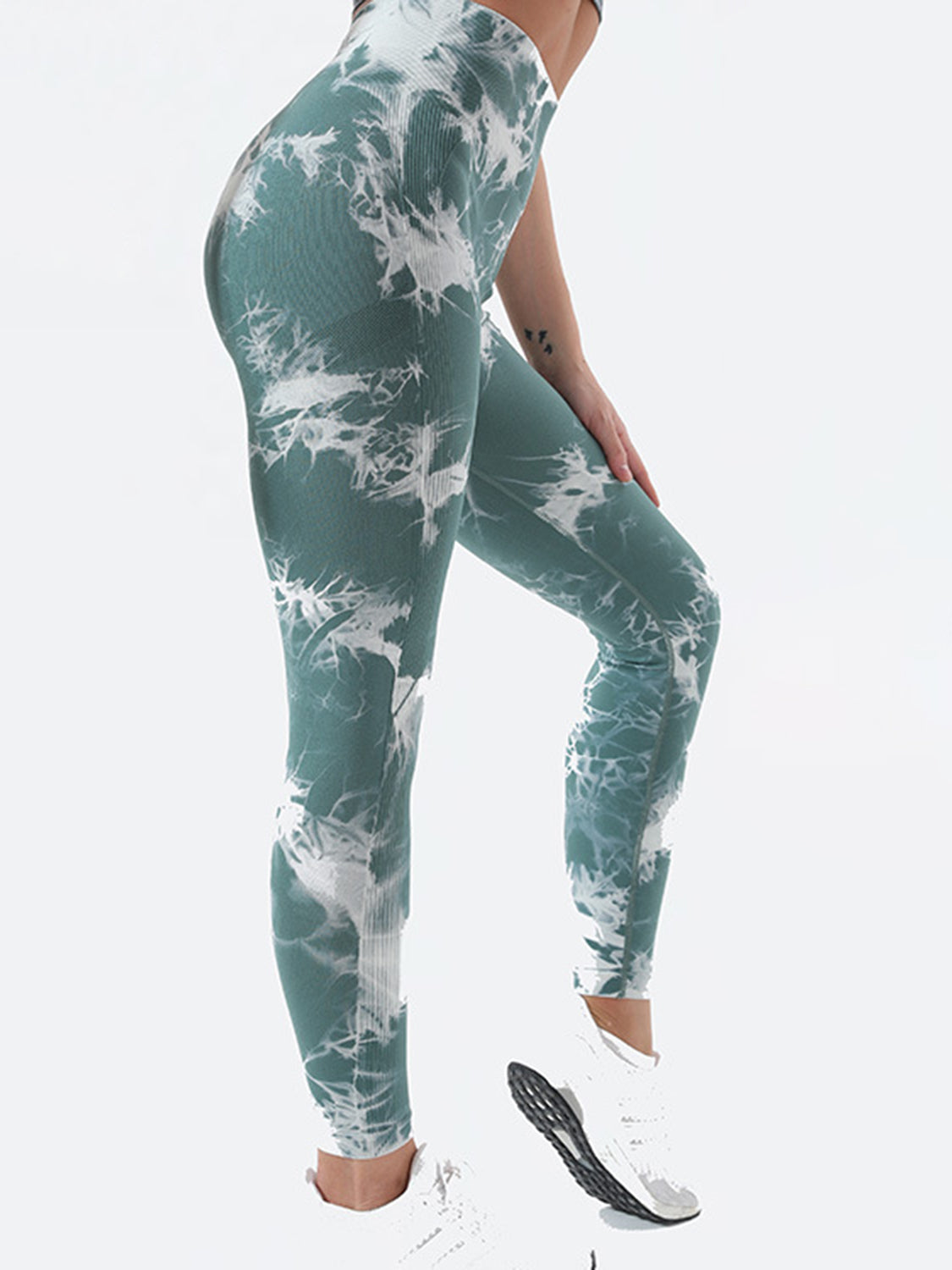 TrainTech Tie-Dye High Waist Active Leggings - FleekGoddess