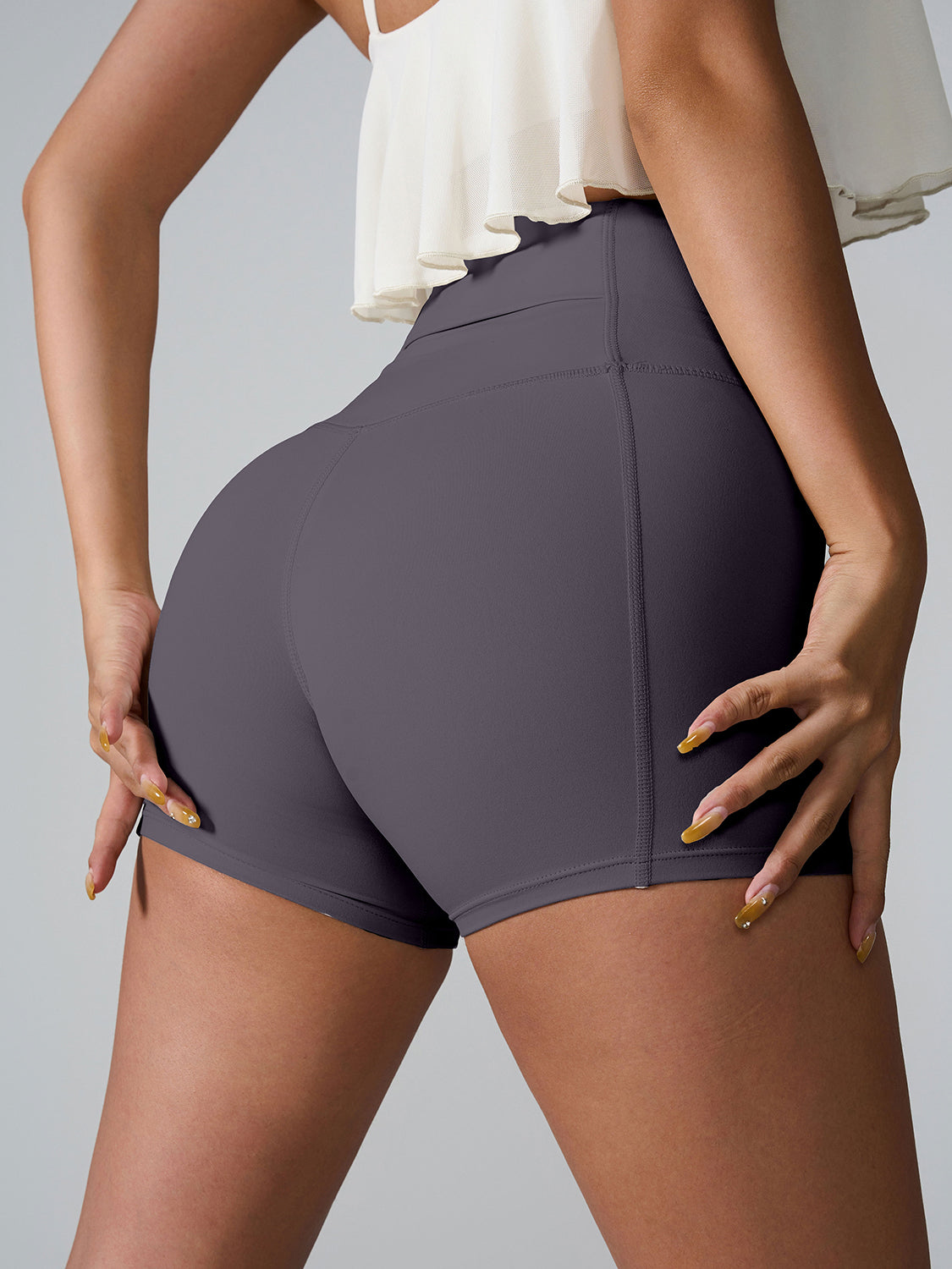 TrainTech High Waist Active Shorts - FleekGoddess