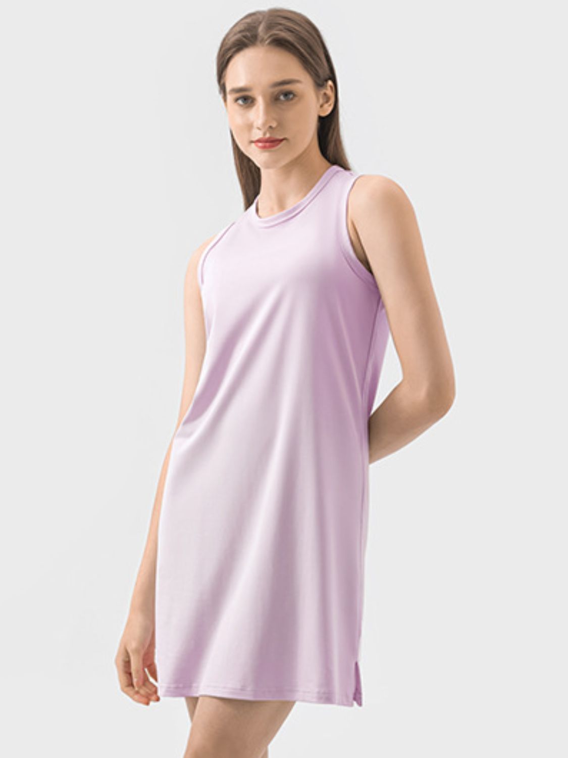 TrainTech Round Neck Sleeveless Active Dress - FleekGoddess