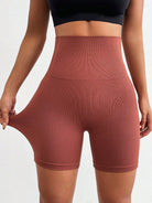 TrainTech Seamless High Waist Active Shorts - FleekGoddess