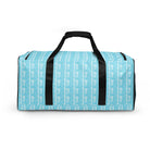 Blizzard Blue / White FG Blocked Duffle Bag - FleekGoddess