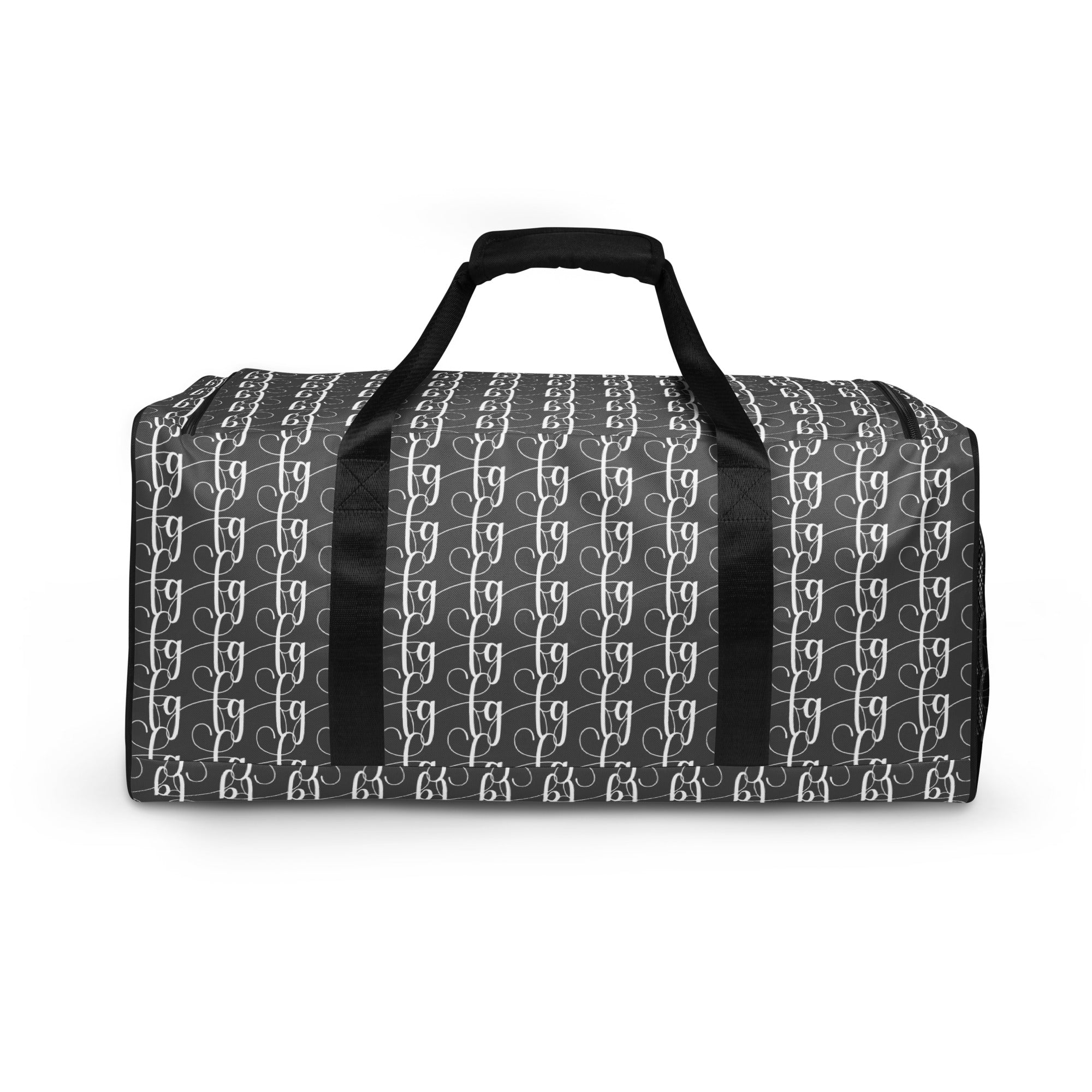 Gray / White FG Blocked Duffle bag - FleekGoddess