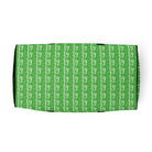 Mantis Green / White FG Blocked Duffle Bag - FleekGoddess