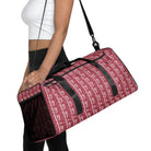 Hippie Pink / White FG Blocked Duffle Bag - FleekGoddess