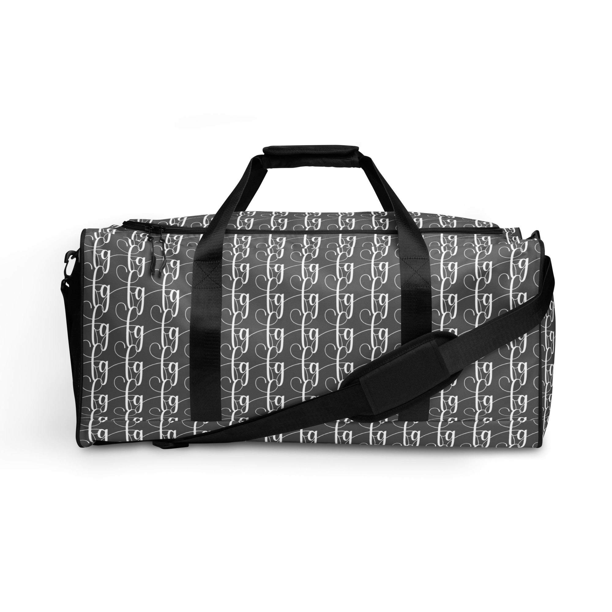 Gray / White FG Blocked Duffle bag - FleekGoddess