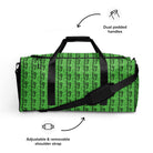 Mantis Green / Black FG Blocked Duffle bag - FleekGoddess