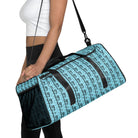 Blizzard Blue / Black FG Blocked Duffle Bag - FleekGoddess