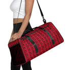 Red / Black FG Blocked Duffle Bag - FleekGoddess