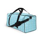 Blizzard Blue / White FG Blocked Duffle Bag - FleekGoddess