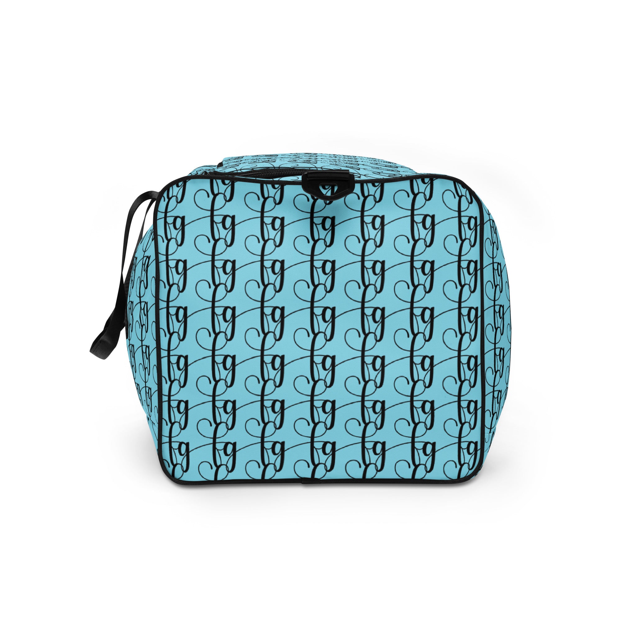 Blizzard Blue / Black FG Blocked Duffle Bag - FleekGoddess